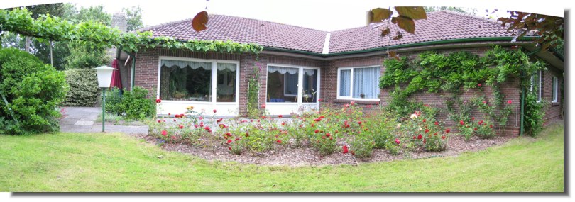 	Die doppelte Terrasse im vorderen Garten