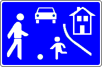 Spielstrassenschild